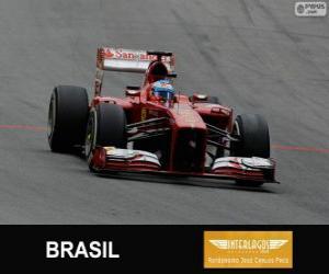 Puzzle Φερνάντο Αλόνσο - Ferrari - 2013 Βραζιλίας Grand Prix, 3η ταξινομούνται
